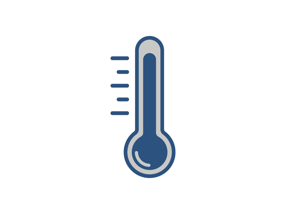 icon depicting a thermometer