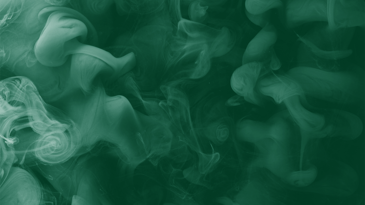 Abstract image of ink in water colored Terumo green